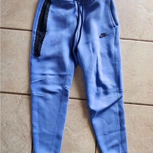 Nike Men's Blue Joggers with Black Details